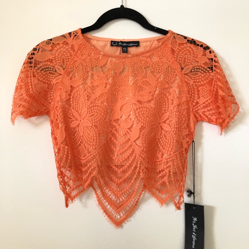 For Love and Lemons Luna Crop Top and Skirt